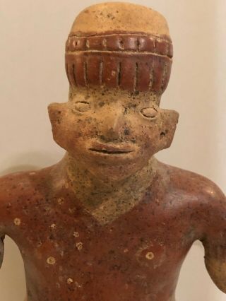 Large RARE Pre Columbian standing male figure, 2