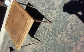Antique Wood Folding Card Table