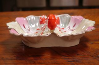 Vintage Antique German LOBSTER Crawfish Porcelain Painted Serving Tray Dish Bowl 5