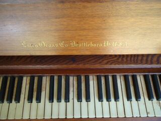 Antique oak,  Estey portable organ,  from Brattleboro Vt. 4