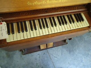 Antique oak,  Estey portable organ,  from Brattleboro Vt. 5