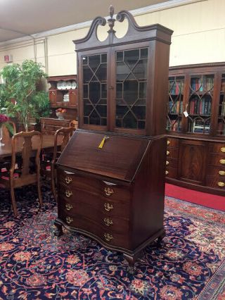 Mahogany Secretary Desk by Maddox - Refinshed - Delivery Available 2