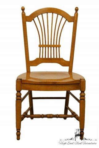 Ethan Allen Casual Dining Wheat Back Dining Side Chair 16 - 6502 W.  247 Caramel.