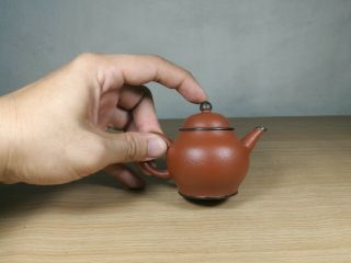 A Yixing Zisha Zhuni Chinese Teapot - 20th C. 12