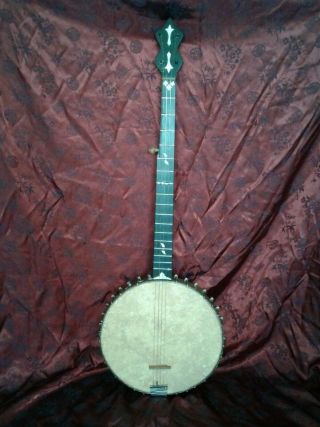 Rare J.  B.  Schall Banjo Made For J.  E.  Henning 1880s? Chicago For Repair/project
