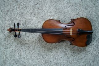 Antique Full Size Unmarked Birdseye Back Violin
