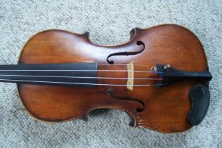 Antique Full Size Unmarked Birdseye Back Violin 2