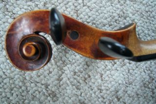 Antique Full Size Unmarked Birdseye Back Violin 5