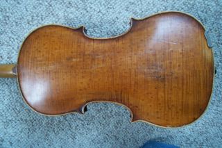 Antique Full Size Unmarked Birdseye Back Violin 6
