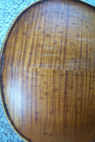 Antique Full Size Unmarked Birdseye Back Violin 8