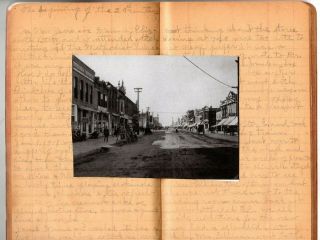 1897 - 1901 Handwritten Diary Mound City Newton Kansas Young Seamstress " Darkeys "