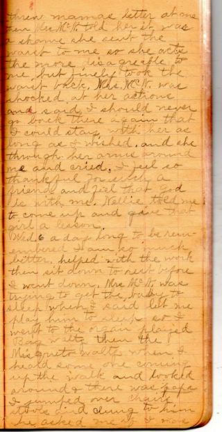 1897 - 1901 Handwritten Diary Mound City Newton Kansas Young Seamstress 