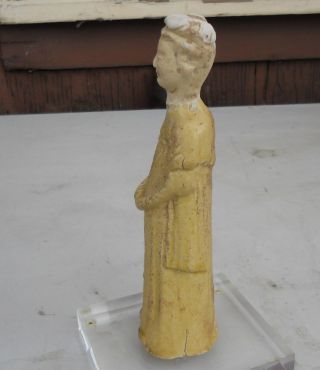 Ancient Chinese Han Dynasty Musician or Dancer 7.  25 in Lucite Stand 5