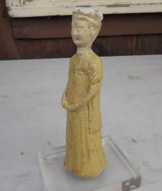 Ancient Chinese Han Dynasty Musician or Dancer 7.  25 in Lucite Stand 8