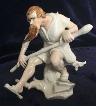 Antique Karl Ens Volkstedt German 7440 Porcelain Figurine [ah302]