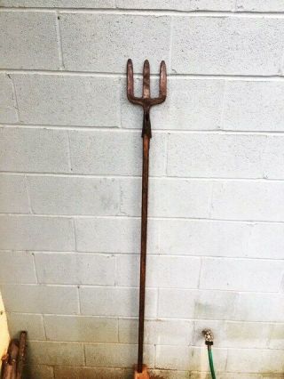 Antique Big Heavy Thick Trident Spear Halberd Gladiator Spear No sword rapier 3