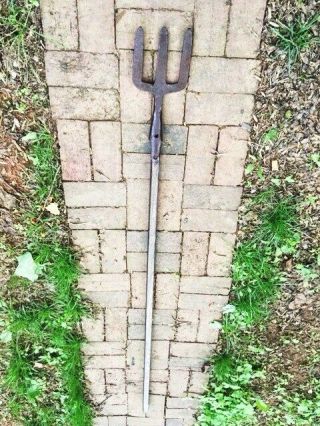 Antique Big Heavy Thick Trident Spear Halberd Gladiator Spear No sword rapier 9