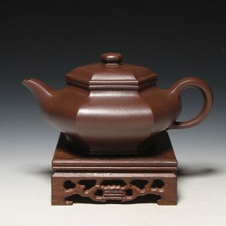 Oldzisha - China Yixing Zisha Pottery Hexagon Teapot By Master Gu Jingzhou