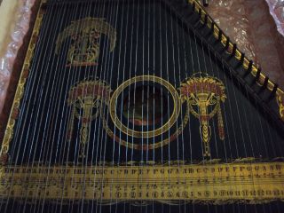 Antique Concert Guitarr - Zither with Music - Made in Saxony 12