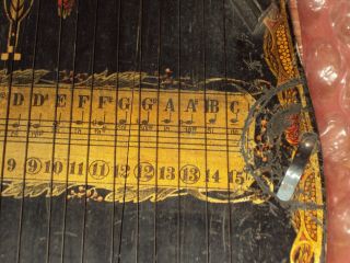 Antique Concert Guitarr - Zither with Music - Made in Saxony 6