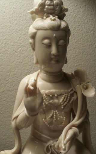 Chinese Guanyin Figure Kwan - Yin Signed white chenin blanc 2