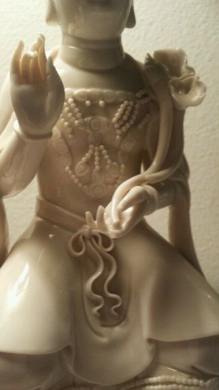 Chinese Guanyin Figure Kwan - Yin Signed white chenin blanc 8