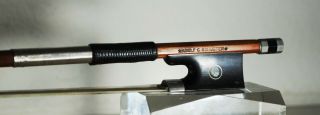 Old violin bow stamped ADOLF G.  SCHUSTER in perfect immediately playing condit 2