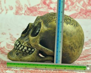 Ritual Skull Thai Amulet Talisman Magic mystic Voodoo occult Shaman Lucky Fetish 11