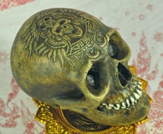 Ritual Skull Thai Amulet Talisman Magic Mystic Voodoo Occult Shaman Lucky Fetish