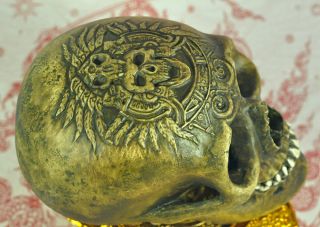 Ritual Skull Thai Amulet Talisman Magic mystic Voodoo occult Shaman Lucky Fetish 2