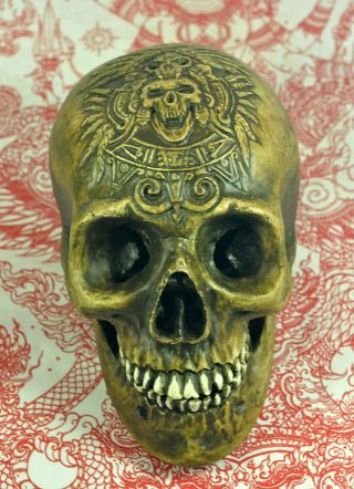 Ritual Skull Thai Amulet Talisman Magic mystic Voodoo occult Shaman Lucky Fetish 8