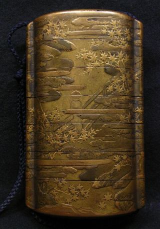 Antique Japanese Six Case Inro 19th century 4