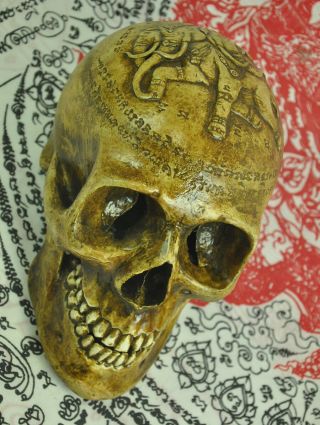 Ritual Skull Head God Elephant Tattoo Thai Amulet Talisman Magic Voodoo occult 11