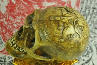 Ritual Skull Head God Elephant Tattoo Thai Amulet Talisman Magic Voodoo occult 2