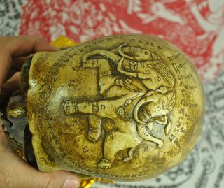 Ritual Skull Head God Elephant Tattoo Thai Amulet Talisman Magic Voodoo occult 3