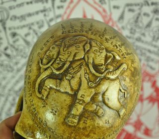 Ritual Skull Head God Elephant Tattoo Thai Amulet Talisman Magic Voodoo occult 5