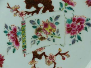 A CHINESE PORCELAIN FAMILLE ROSE SCROLL PLATE 18TH CENTURY 3