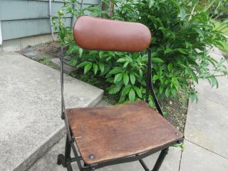 Vintage RARE Architect Industrial Drafting Desk Table Chair 5