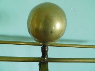 ANTIQUE VINTAGE ENGLISH BRASS CLOTHING / PANTS VALET STAND / EARLY 1900 ' s 9