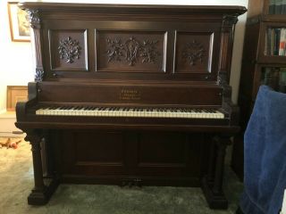 Vintage piano,  1901 conover cabinet grand 3