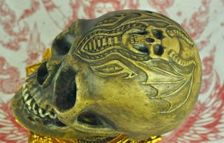 Ritual Skull Head Tattoo Thai Amulet Talisman Magic mystic Voodoo occult Shaman 4
