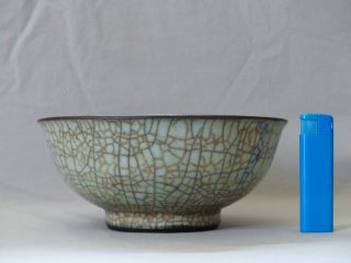 Chinese Porcelain Ge Type Crackle Glazed Bowl