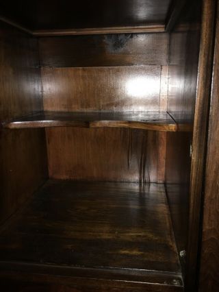 Victorian Walnut Antique Armoire,  Wardrobe or Closet,  Round Knobs 6