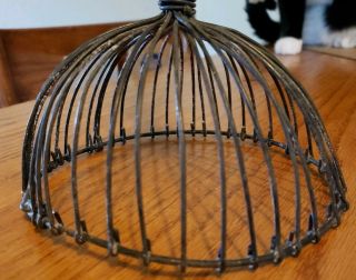 Vintage Wire Metal Primitive Jewelry Necklace Holder Rack Display Stand Old 9