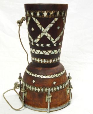 Afghan traditional Folk musical instrument Goblet drum tombak Zerbaghali No:17/C 5