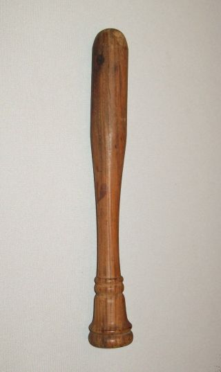 Antique Vtg Late 18th Early 19th C Turned Wooden Muddler Swizzle Toddy Stick 2