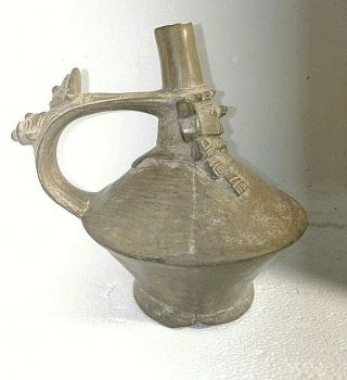 Pre - Columbian Sicán Deity Vessel Comparable Lambayeque Piece