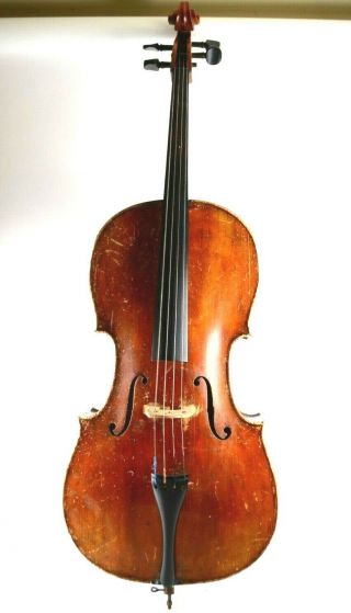 Antique 19th Century 4/4 Cello Made In Germany After Stradivarius