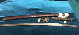 Vintage Japanese KATANA 関佐光信光 Sign Tang 10