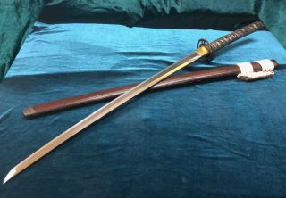 Vintage Japanese KATANA 関佐光信光 Sign Tang 3